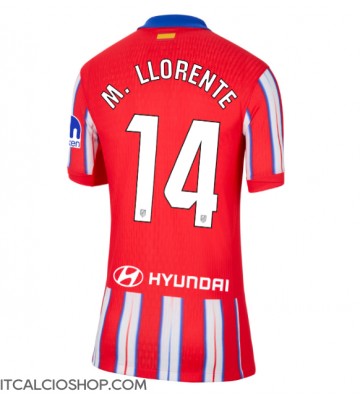 Atletico Madrid Marcos Llorente #14 Prima Maglia Femmina 2024-25 Manica Corta